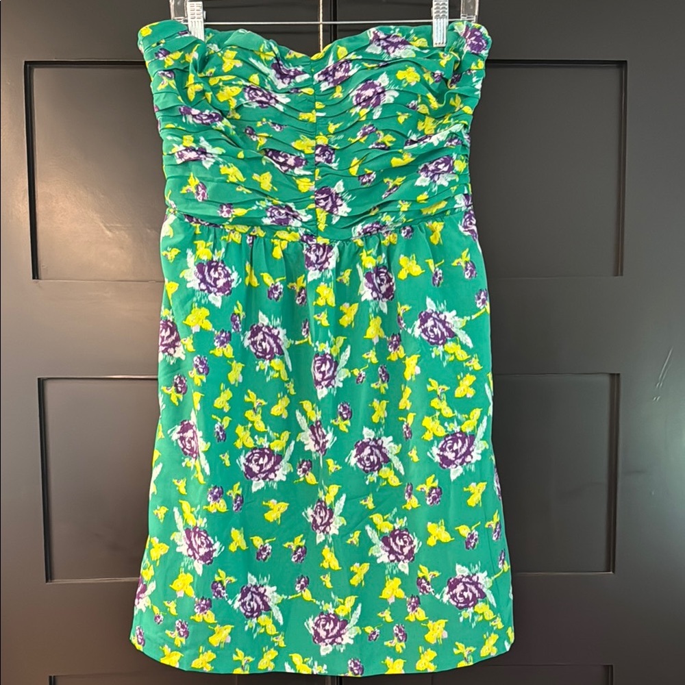 Floral Strapless Dress